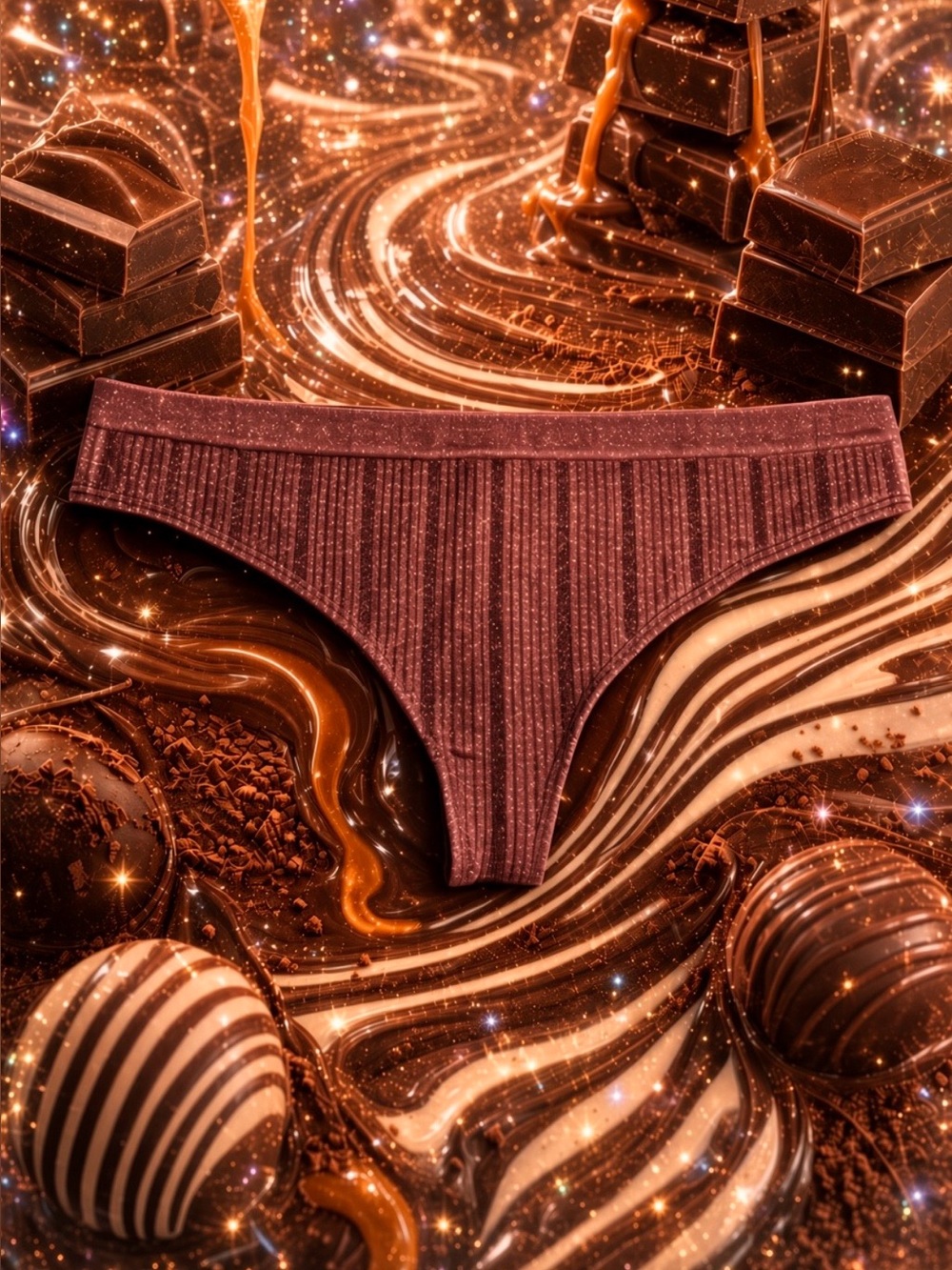 Victoria’s Secret - Festive Christmas Milk Chocolate & Edible Glitter Thong